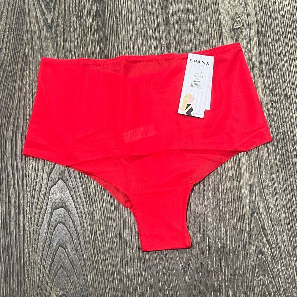 NWOT Spanx Women's Red High-Waisted Briefs